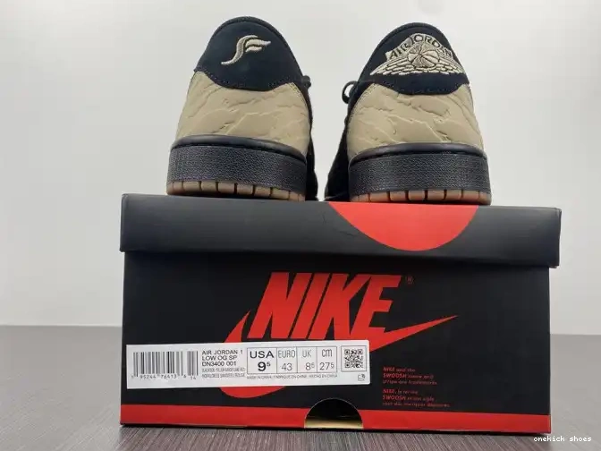 Rep Onekick Air Low 1 SoleFly x Carnivore Jordan DN3400-001 0404